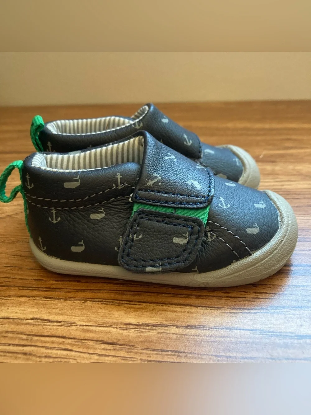 5/$15 Carter’s Baby/Toddler Navy Anchor Slip-On Shoes 2